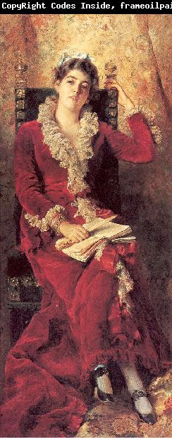 Makovsky, Konstantin Portrait of Julia Makovskaya, The Artist's Wife